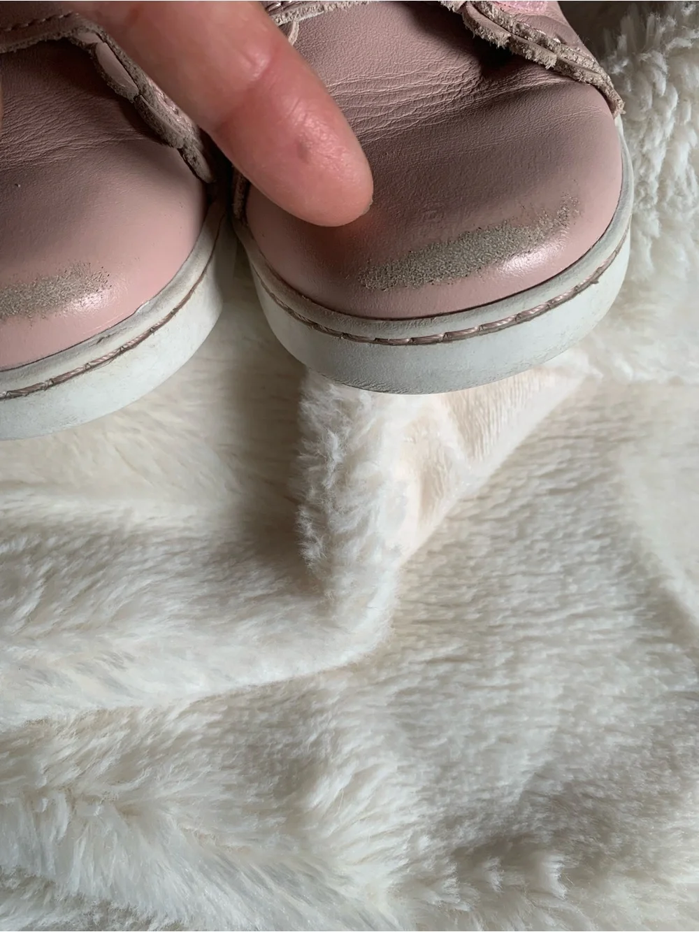 L'Amour Pink Double-Strap Kids Sneakers